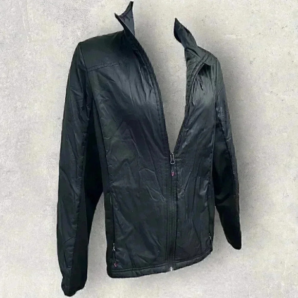 Lands End light weight jacket Black size Small some peeling under arms - Picture 4 of 13